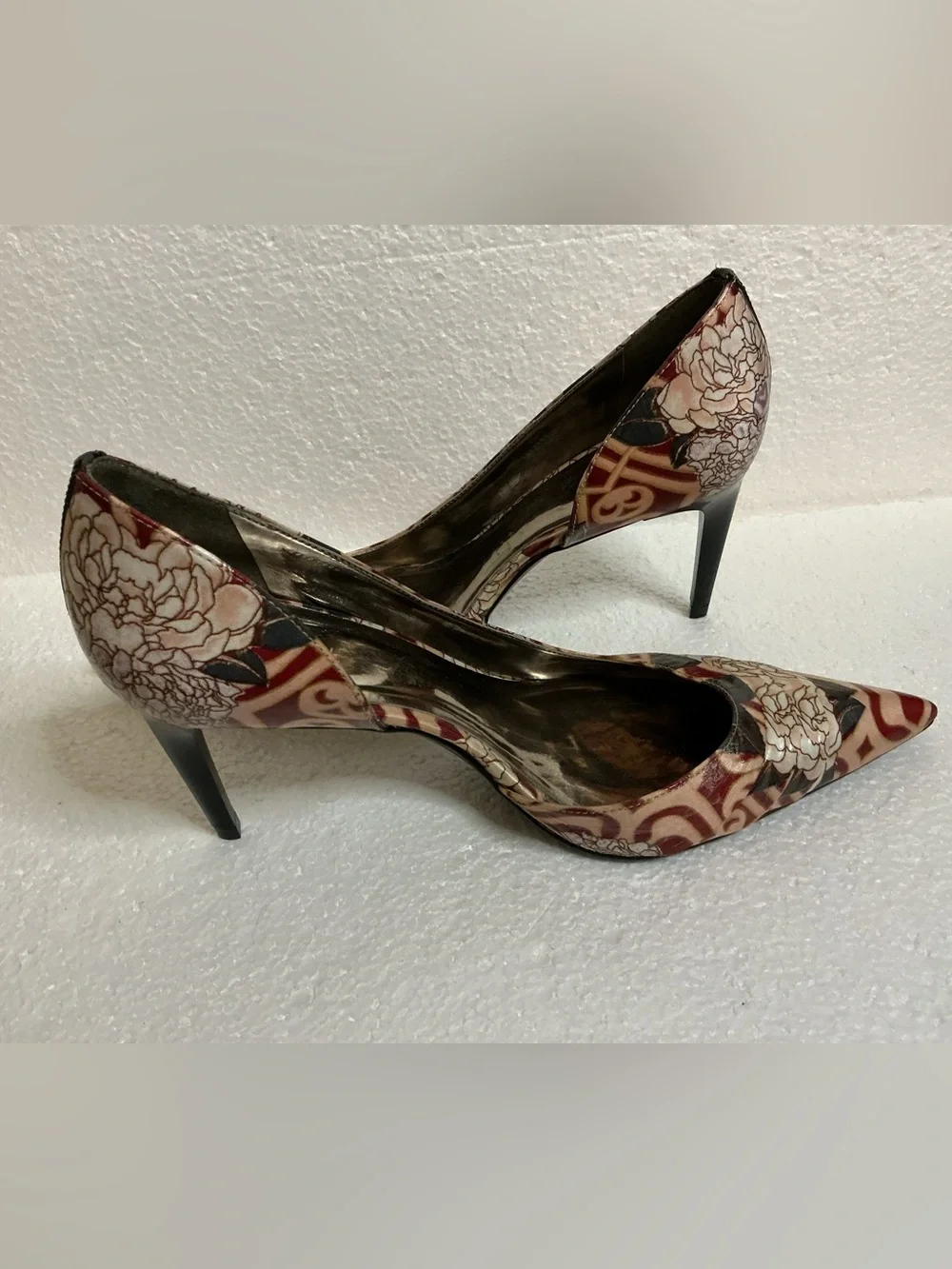 Carlos by Carlos Santana Elite Heels 9.5M Floral Pointed Toe D’Orsay Pumps